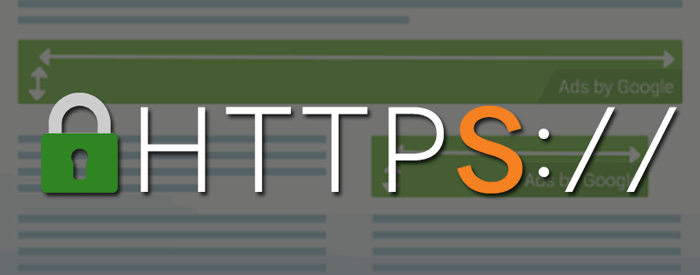 HTTPS-encrypted Google ads