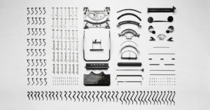 content marketing Technology Type Writer Items Collection