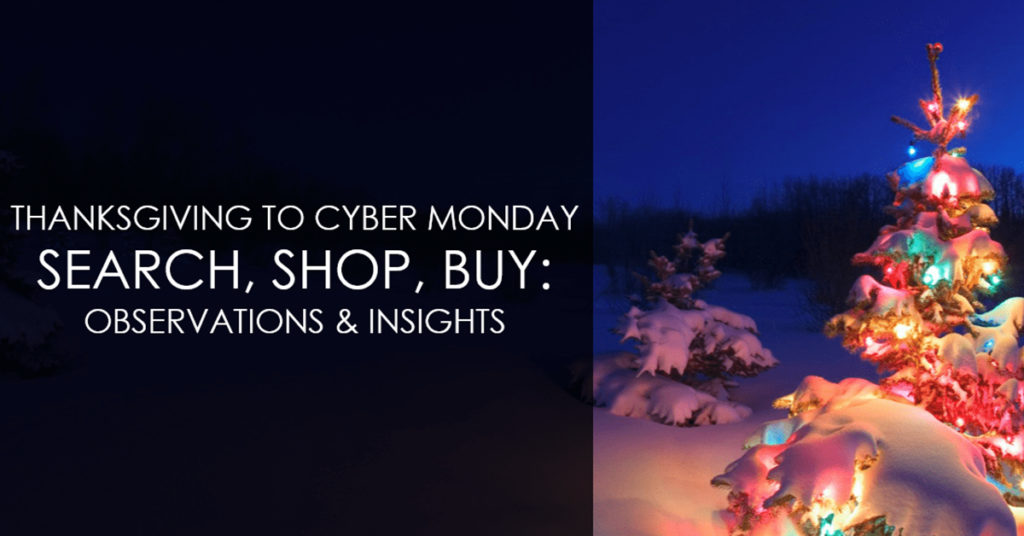 Thanksgiving to Cyber Monday