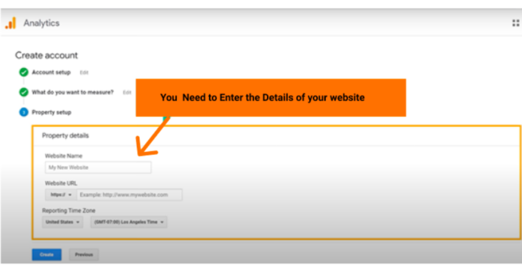creating a google analytics account