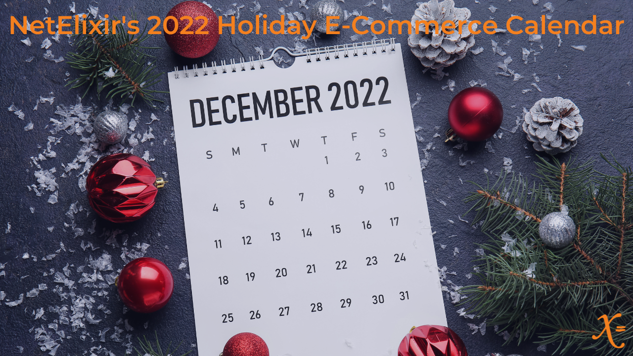 December 2022 holiday e-commerce calendar