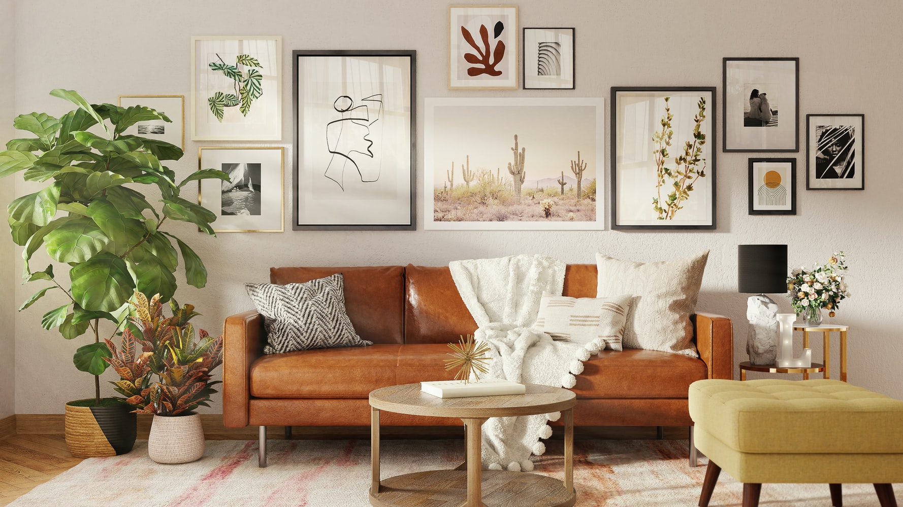 Terracotta inspired living room