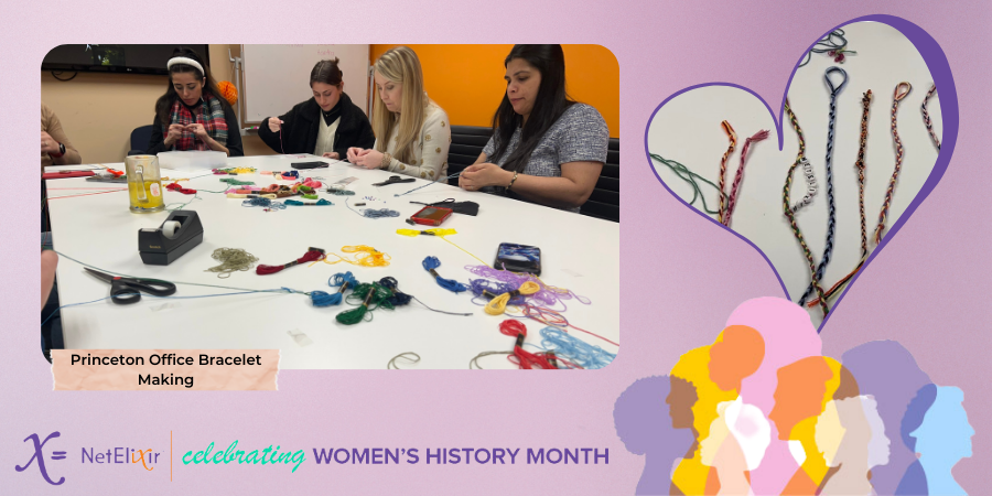 Celebrating International Women's Day with bracelet making