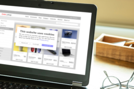 Web development example of cookie consent notice